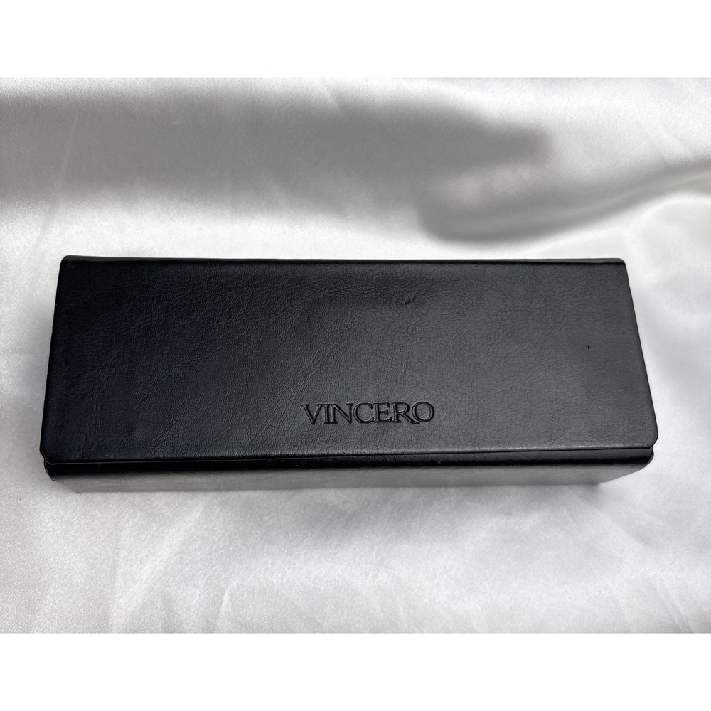 Vincero Sunglasses Hard Case Black Embossed Logo Eyeglasses‎ Rigid Box